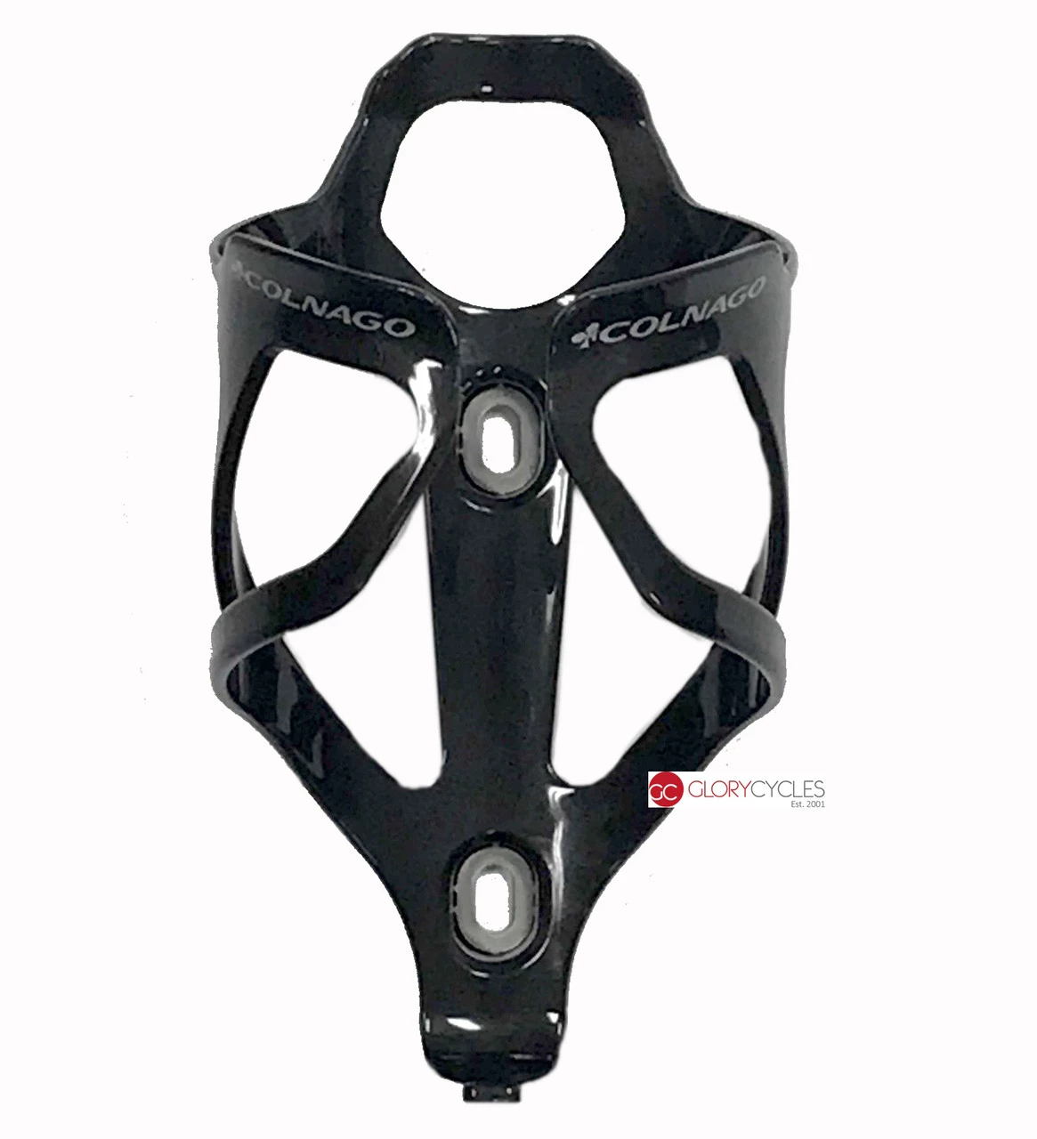 Colnago Carbon Bottle Cage Gloss Black Silver Logo 2020 2 Colnago Carbon Bottle Cage Gloss Black Silver Logo 2020 - Image 2