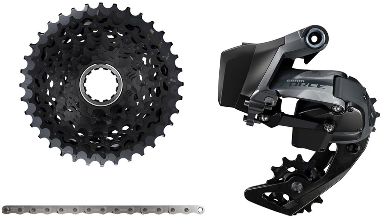 SRAM Force AXS Wide Upgrade Kit Chain, Cassette 10-36T & Wide Rear Derailleur 1 SRAM Force AXS Wide Upgrade Kit Chain, Cassette 10-36T & Wide Rear Derailleur