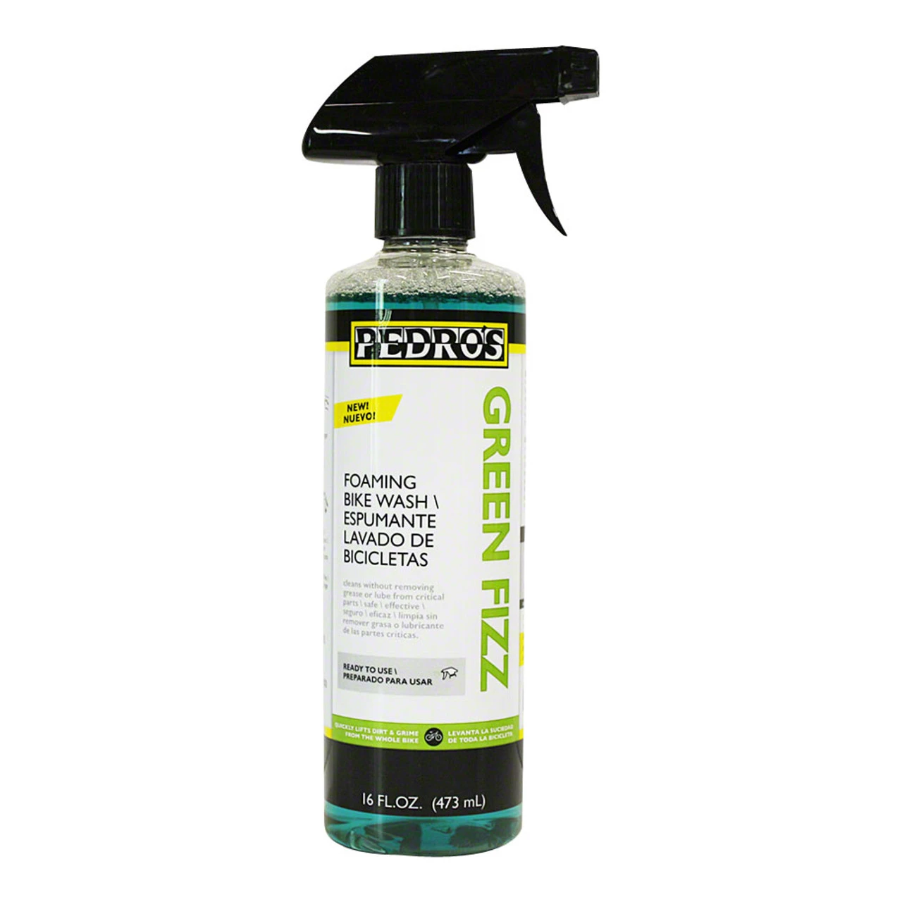 Pedro's Green Fizz Bike Wash Spray Bottle 16oz 1 Pedro's Green Fizz Bike Wash Spray Bottle 16oz