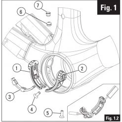 Look 695 2014 Cable Guide for Bottom Bracket